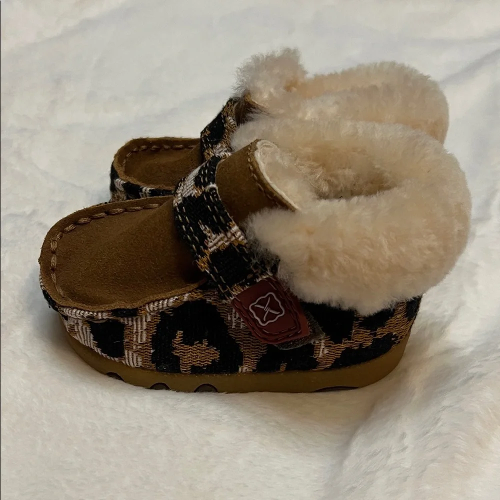 Twisted X Tan and Brown Baby Booties